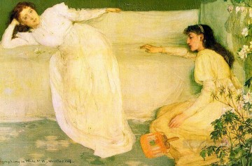  white Oil Painting - Symphony in White No 3 James Abbott McNeill Whistler
